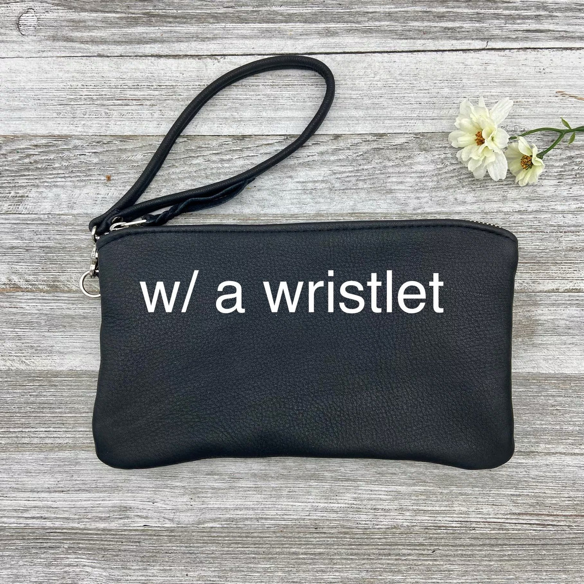 Deerskin 10" Zipper Pouch with Wristlet | Handmade in USA