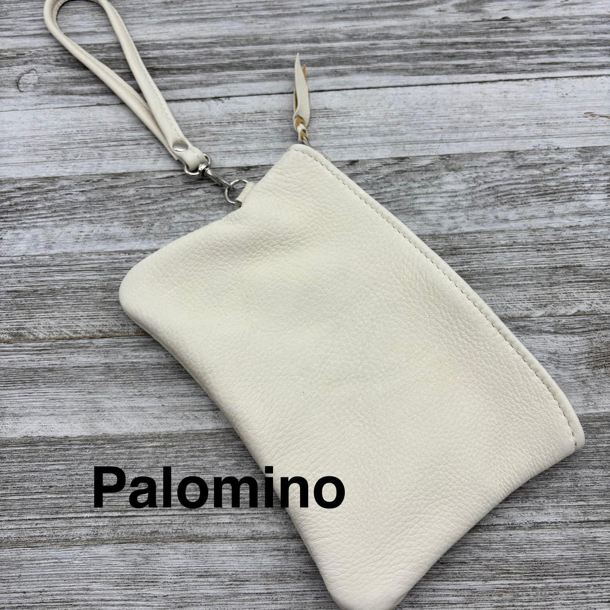 Deerskin 10" Zipper Pouch with Wristlet | Handmade in USA