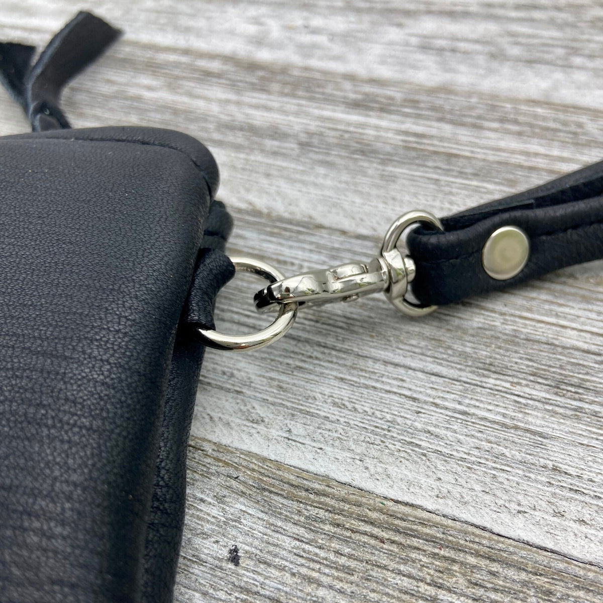 Deerskin 10" Zipper Pouch with Wristlet | Handmade in USA