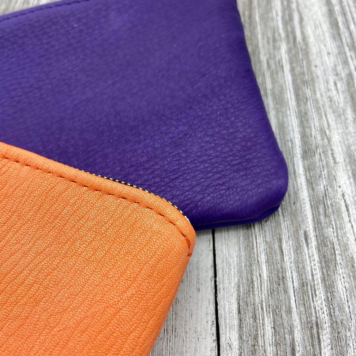 Deerskin 8" Zipper Pouch with Wristlet | Handmade in USA