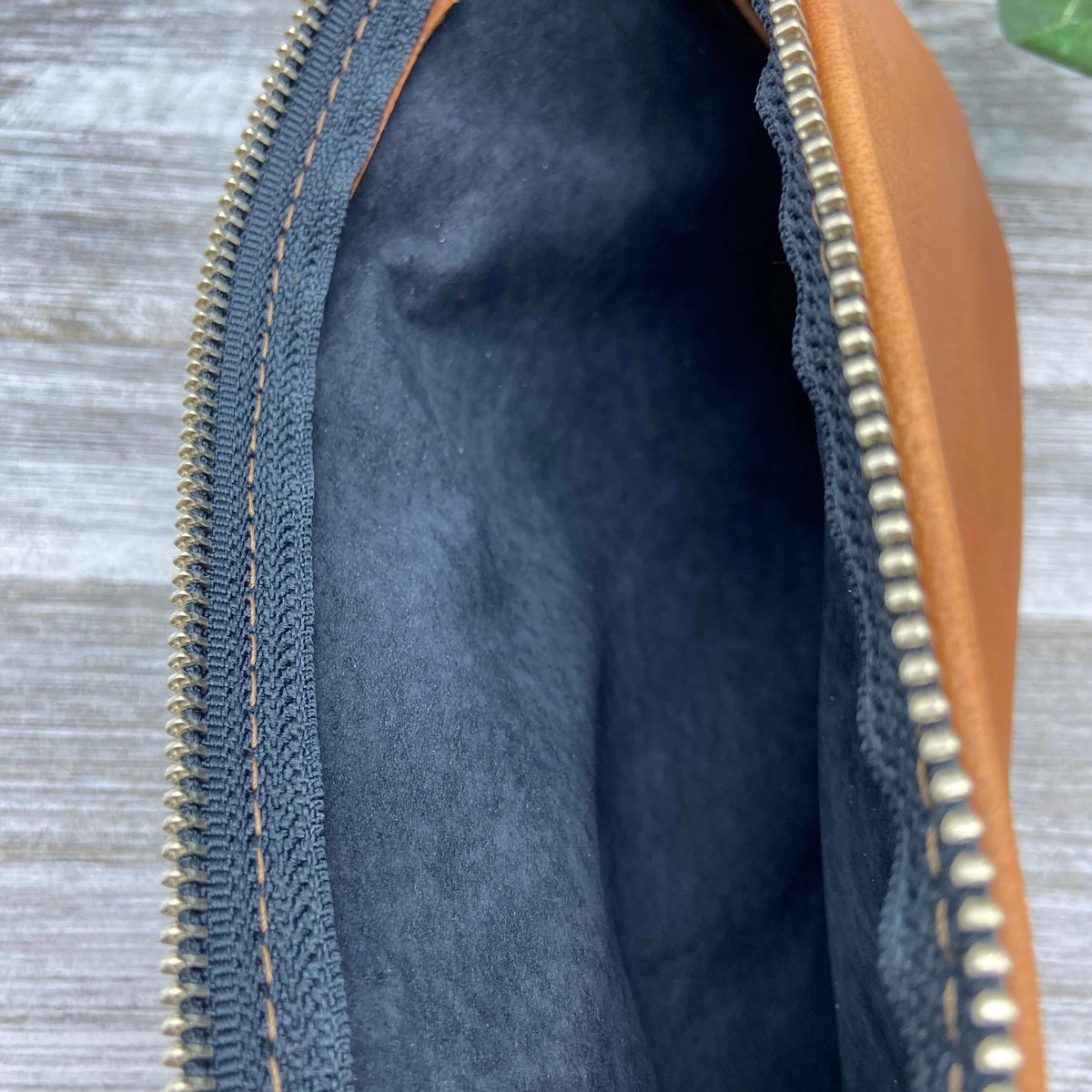 Deerskin 8" Zipper Pouch with Wristlet | Handmade in USA
