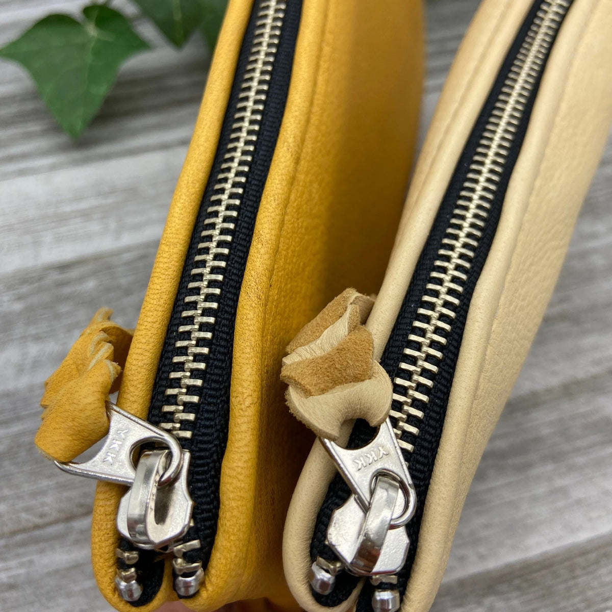 Deerskin 8" Zipper Pouch with Wristlet | Handmade in USA