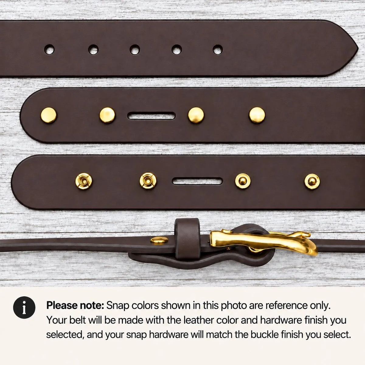 American Bridle Leather Belt – Dark Brown – 1-1/2" – Black Buckle | Handmade in USA