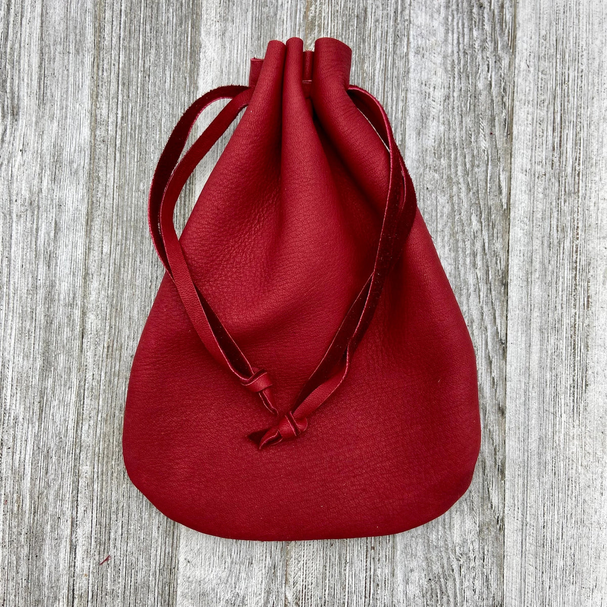 Deerskin Large Drawstring Pouch | Handmade in USA