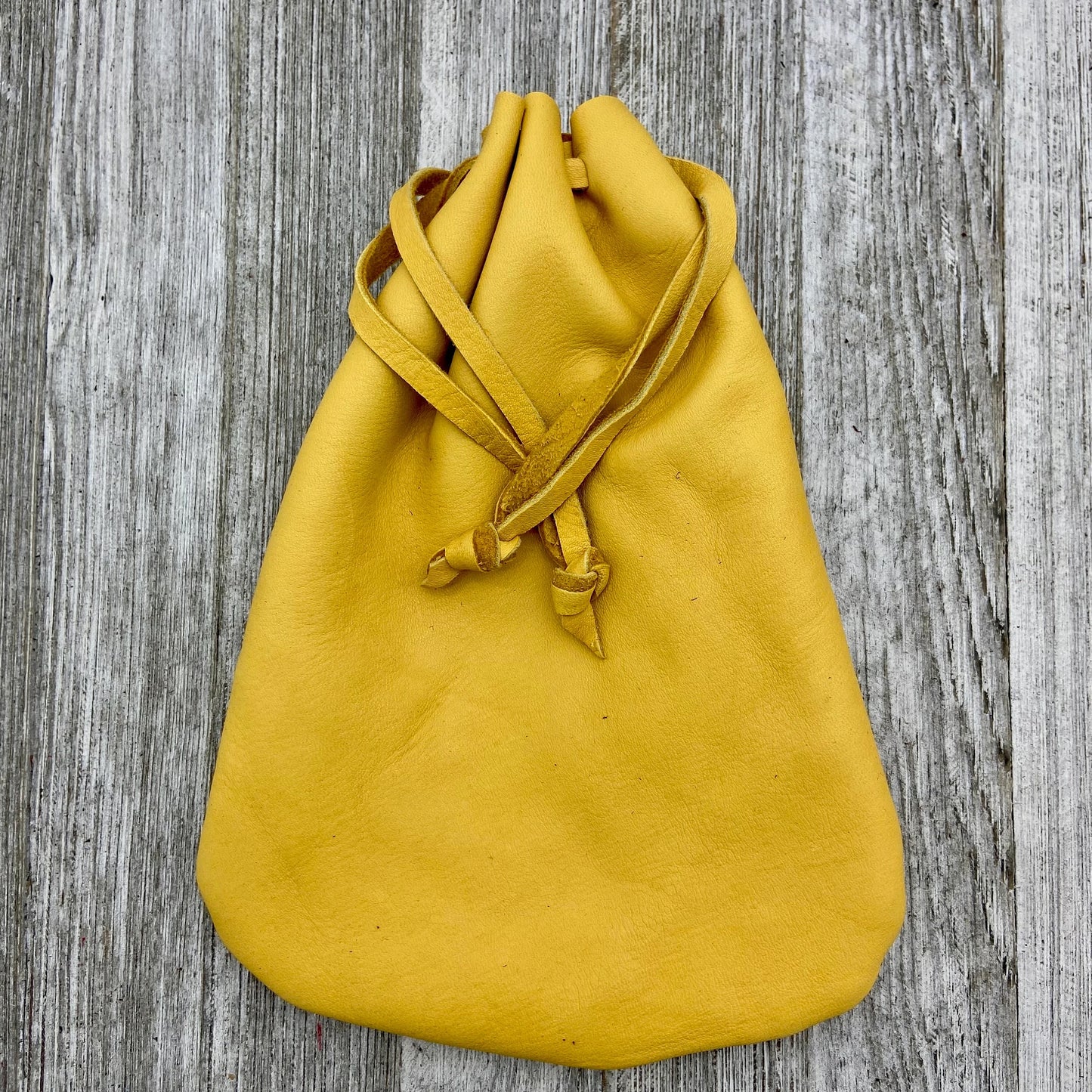 Large Colorful Deer Skin Drawstring Pouch (9" x 7.25")
