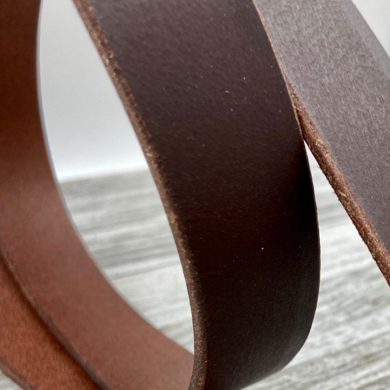 Dk. Brown Leather Belt (1 1/4")