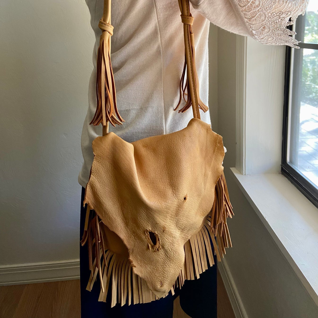 Clover - Deerskin Fringe Bag