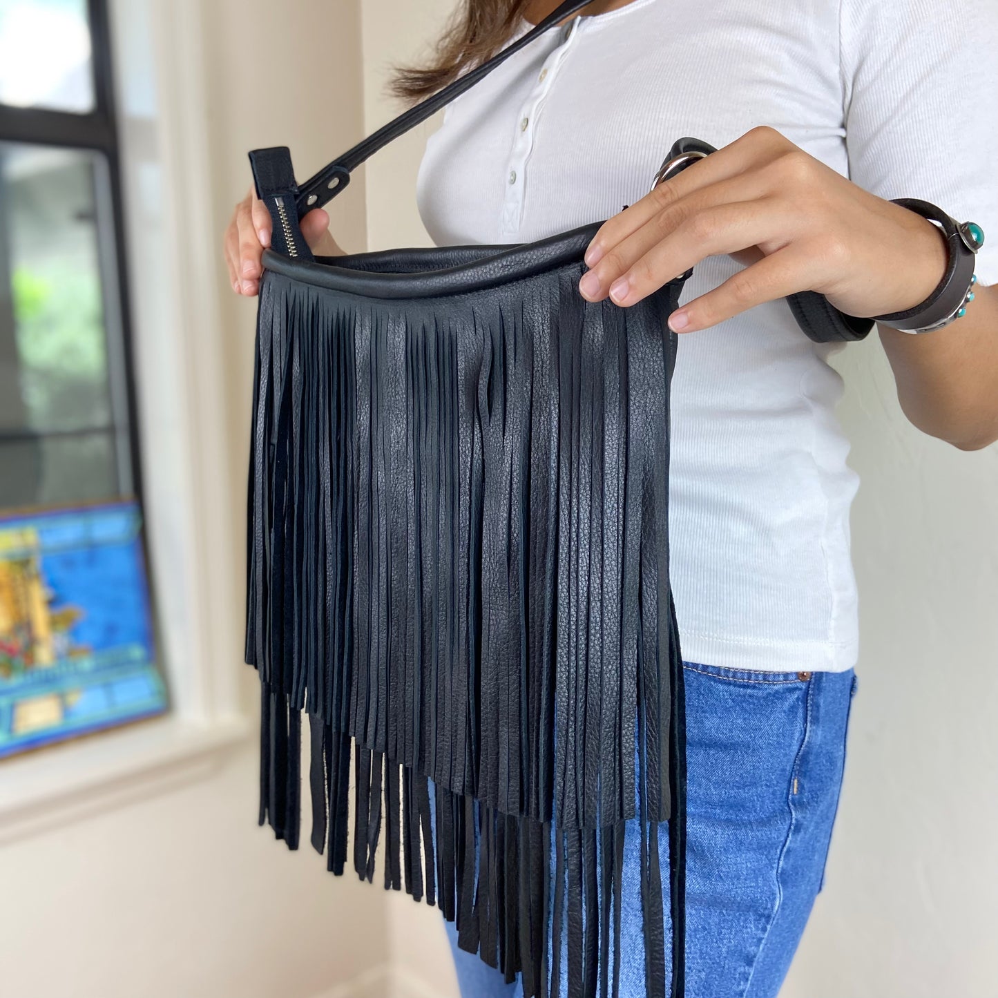 Sierra - Large Fringe Bag