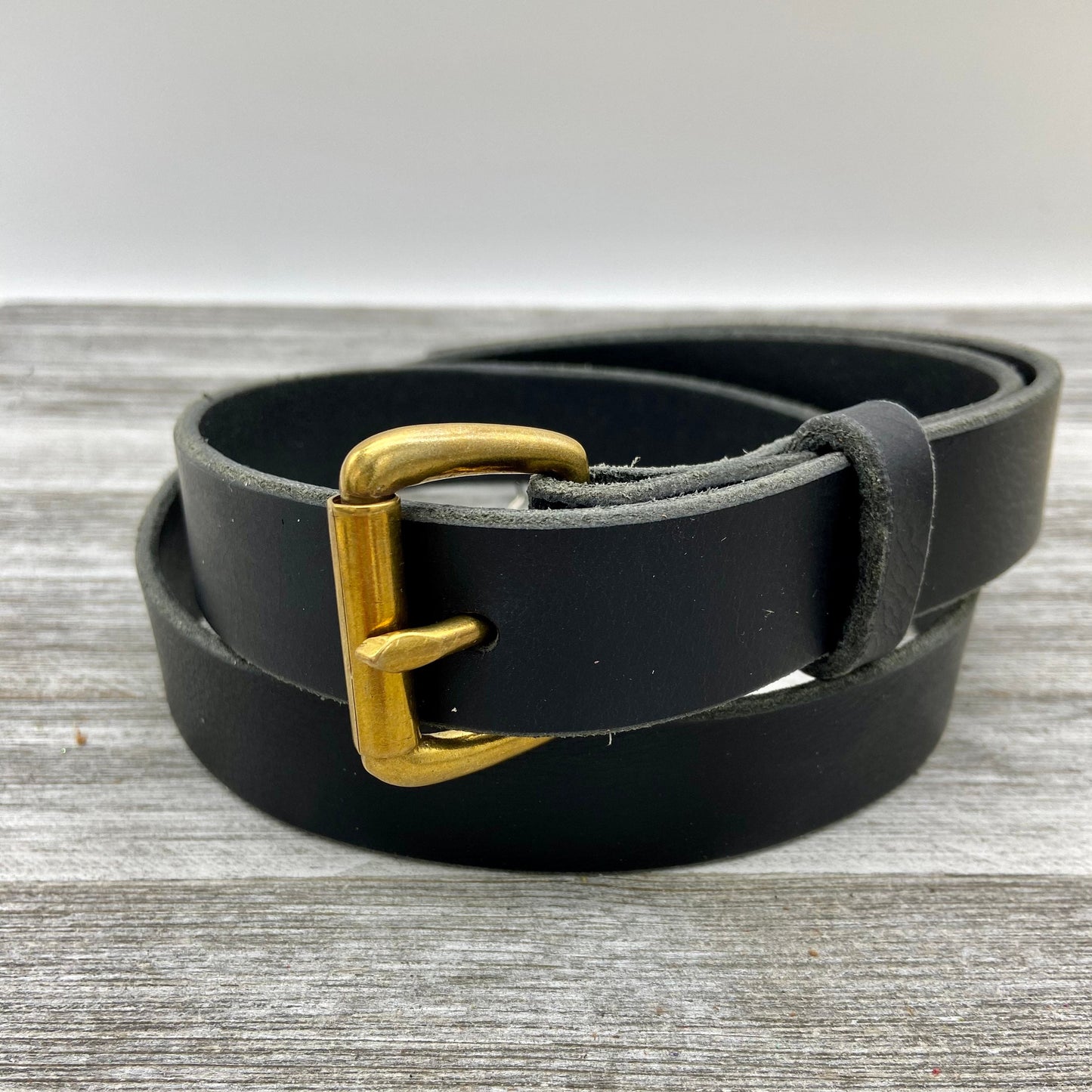 Black Leather Belt (1 1/4")
