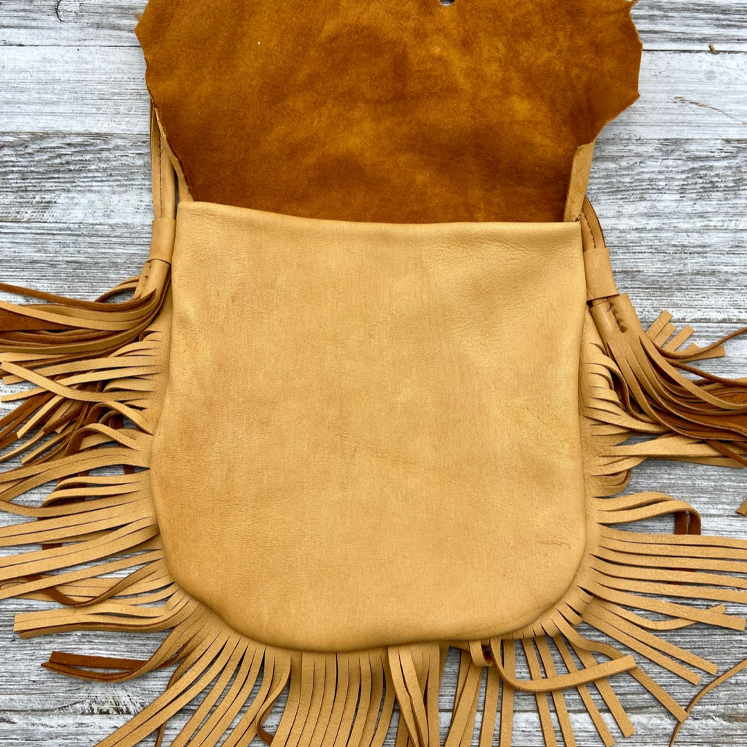 Clover - Deerskin Fringe Bag