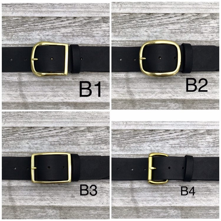 Black Leather Belt (1 3/4”)
