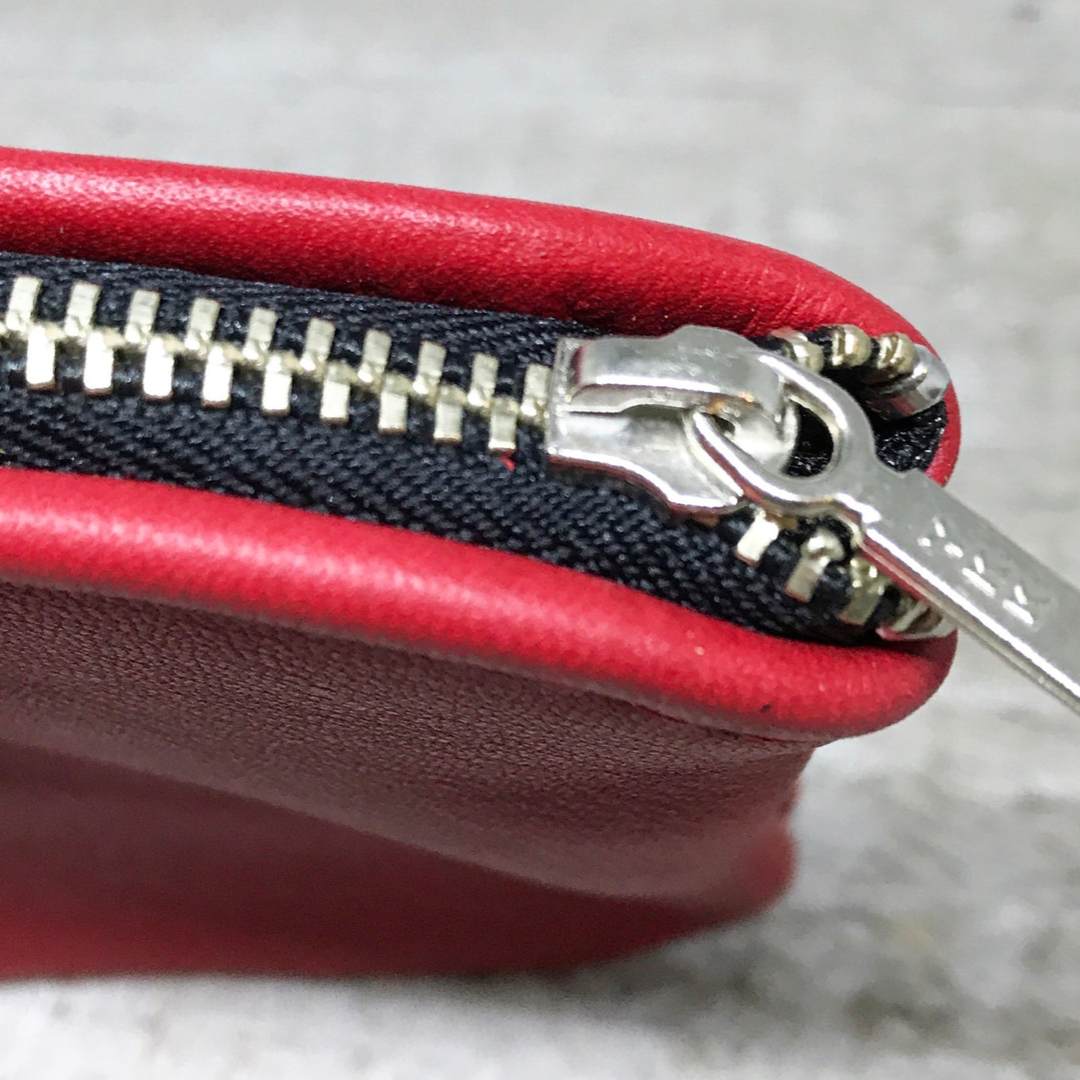 Small Leather Zipper Pouch (4"zipper)