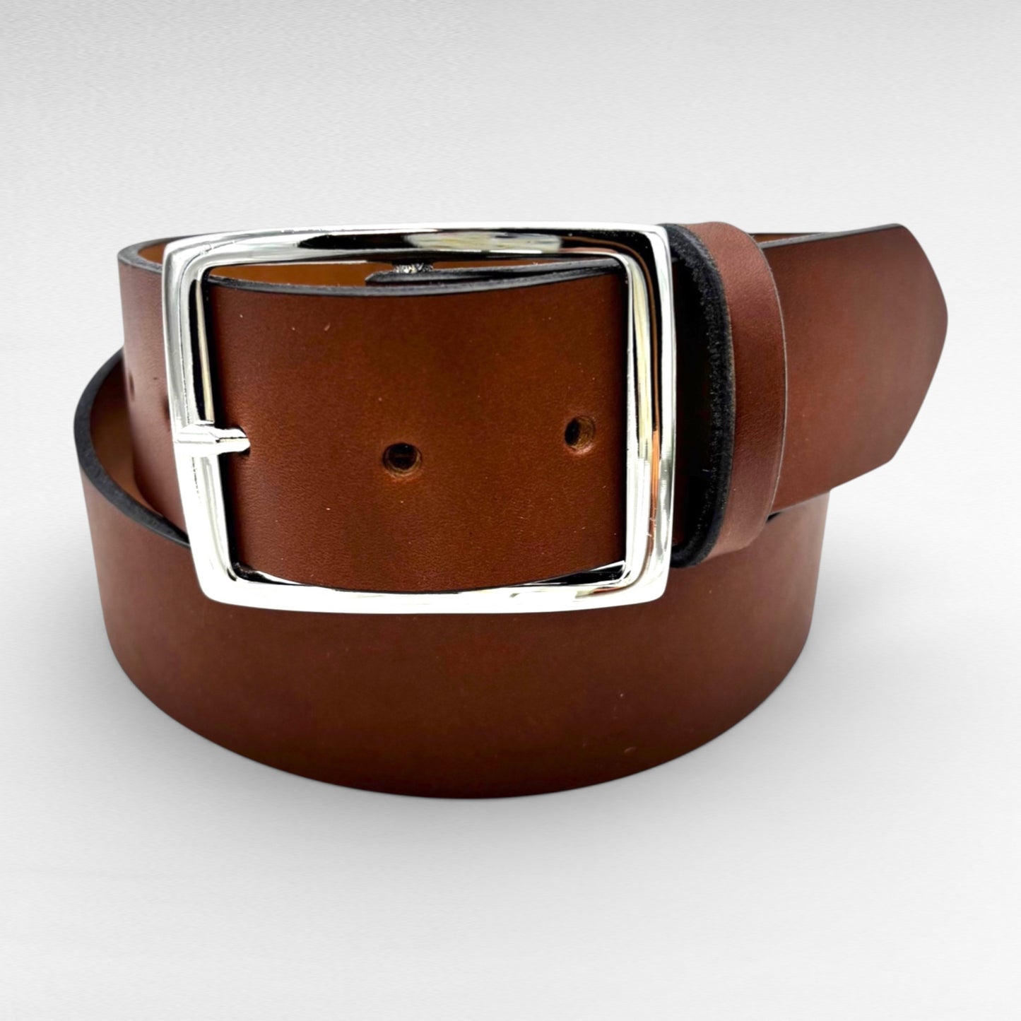 Brown Bridle Leather Belt – 1 3/4” Bridle Leather – Handcrafted in USA