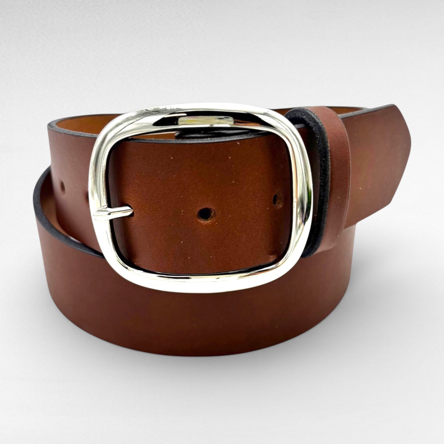 Brown Bridle Leather Belt – 1 3/4” Bridle Leather – Handcrafted in USA