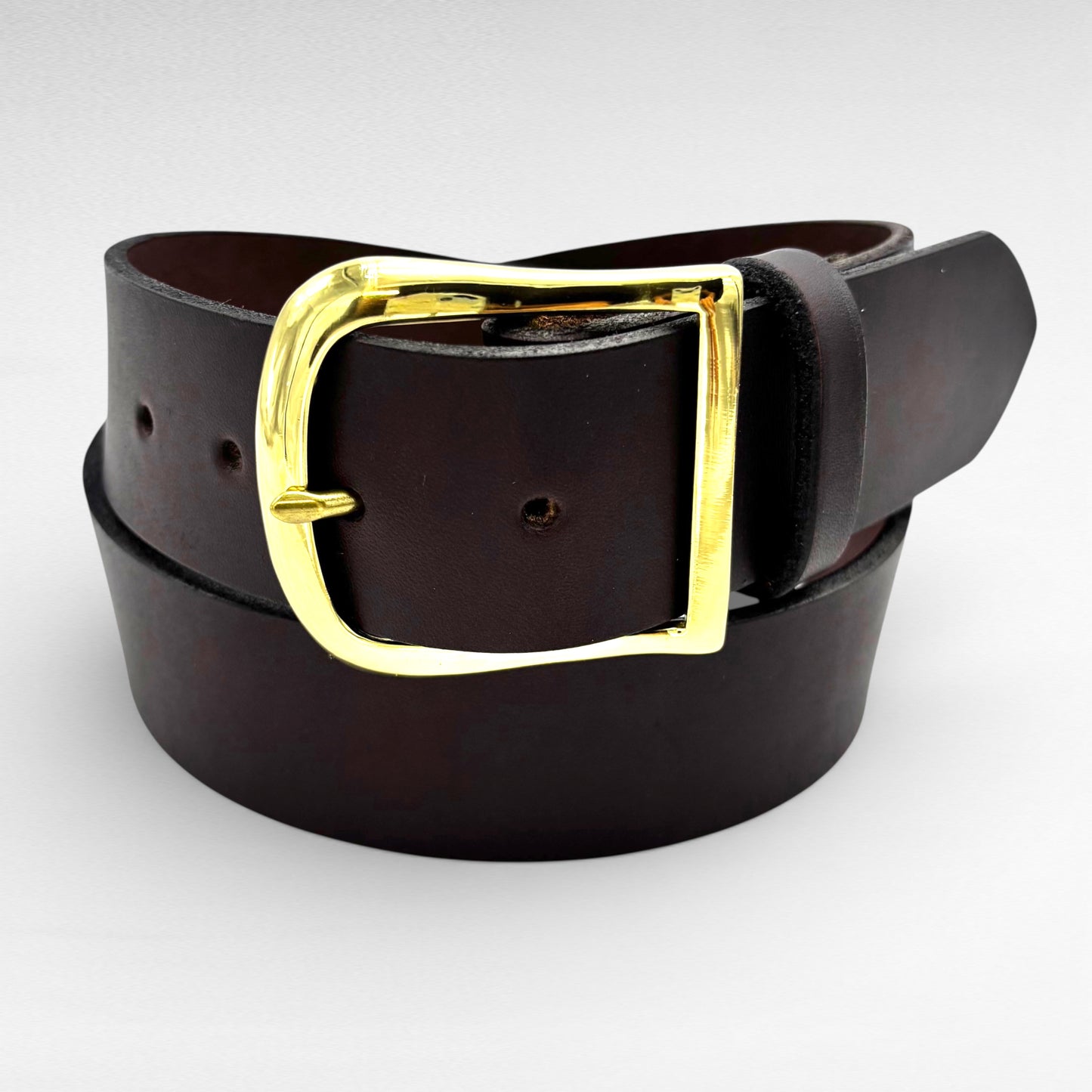 Dark Brown Bridle Leather Belt – 1 3/4” | Handcrafted in USA