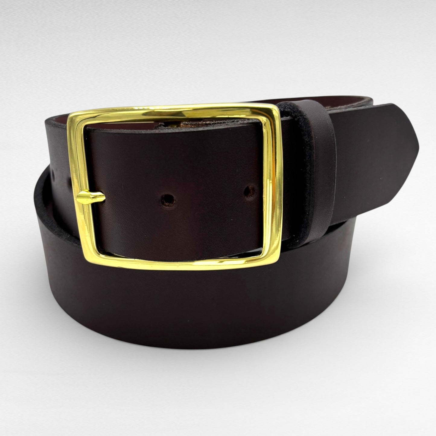 Dark Brown Bridle Leather Belt – 1 3/4” | Handcrafted in USA