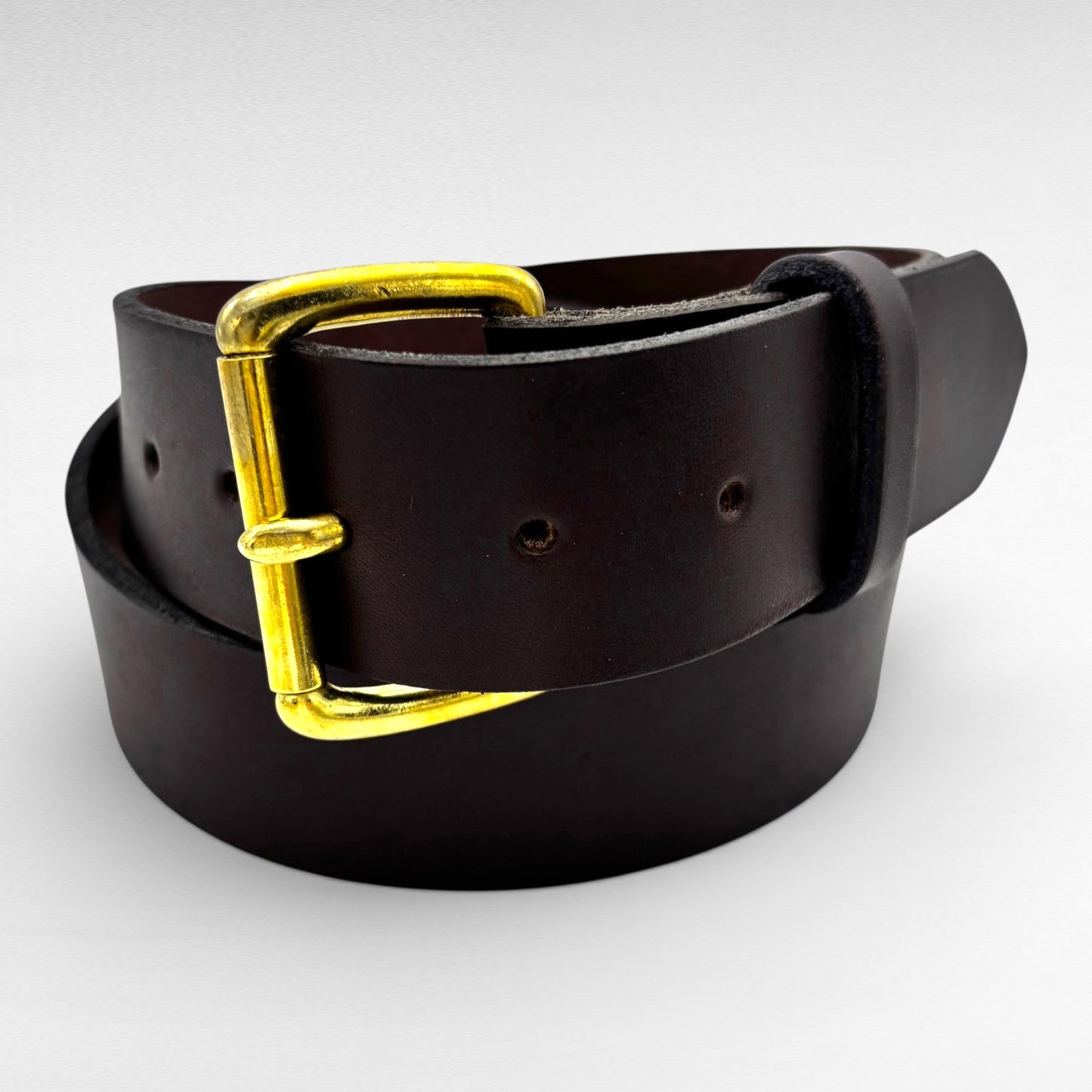 Dark Brown Bridle Leather Belt – 1 3/4” | Handcrafted in USA