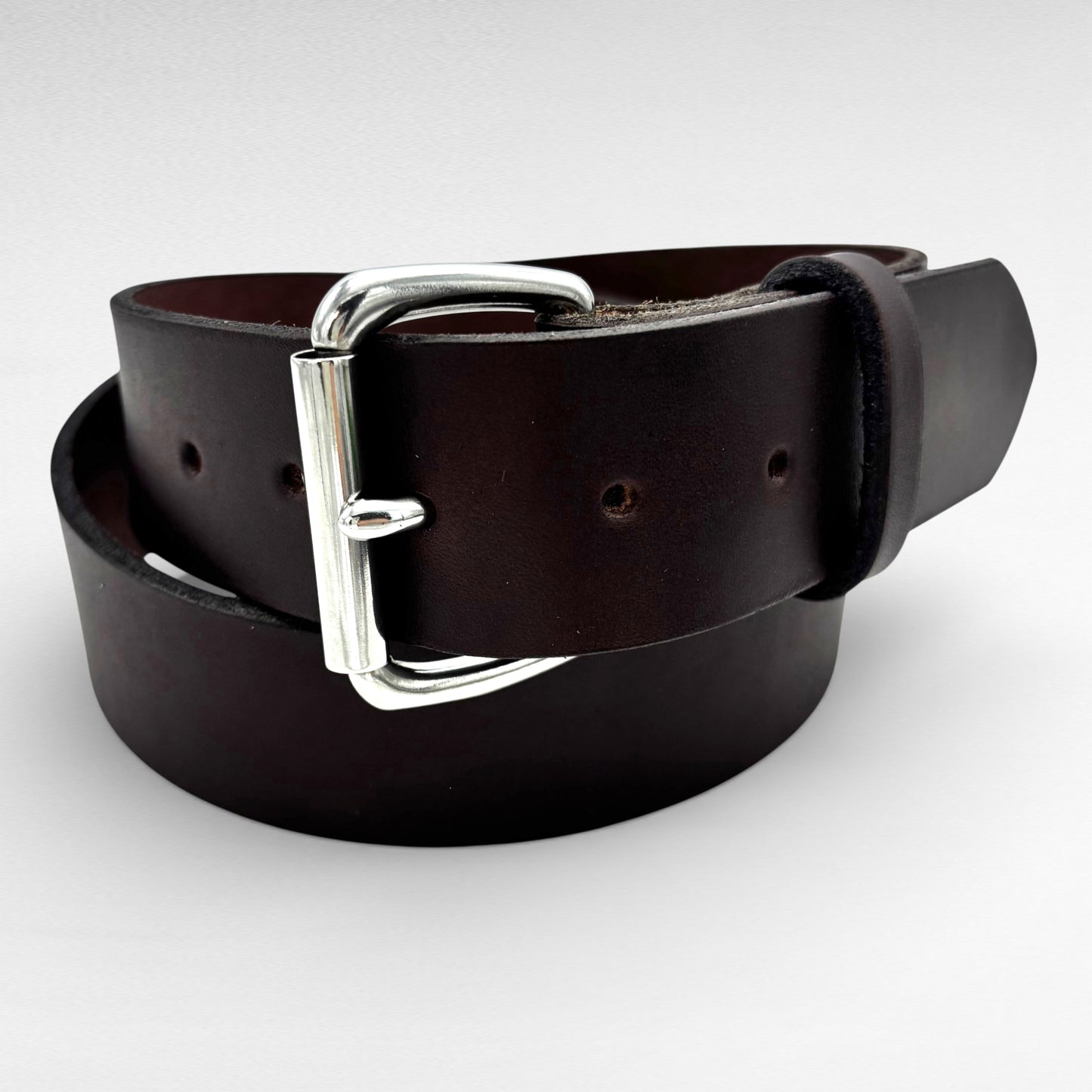 Dark Brown Bridle Leather Belt – 1 3/4” | Handcrafted in USA