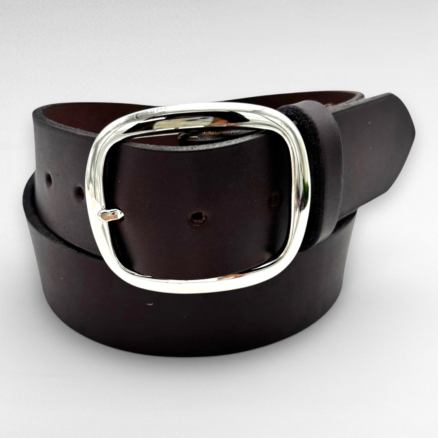 Dark Brown Bridle Leather Belt – 1 3/4” | Handcrafted in USA