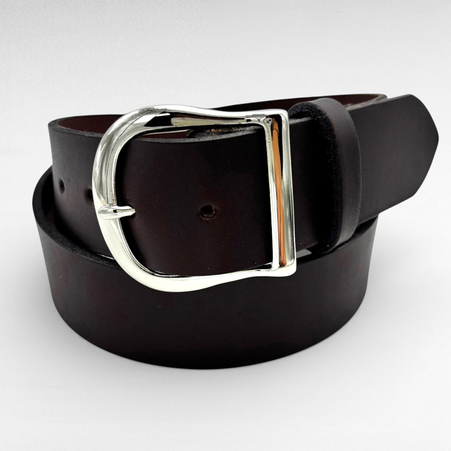 Dark Brown Bridle Leather Belt – 1 3/4” | Handcrafted in USA